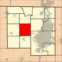 Map highlighting Burritt Township, Winnebago County, Illinois